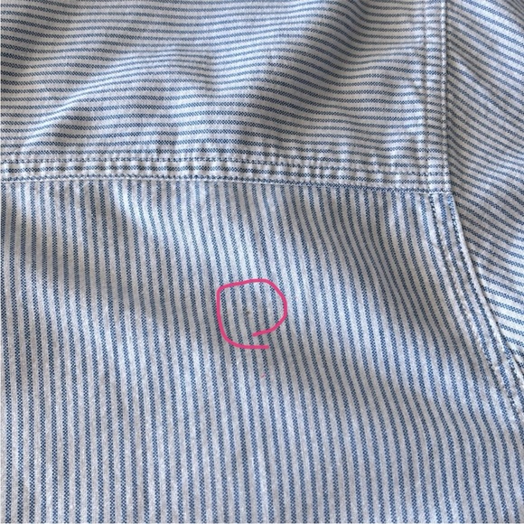 Chaps big & tall stripe cotton long sleeve button down shirt 3XB / 3TF - Picture 12 of 12